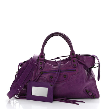 Balenciaga Agneau Classic Hardware City Ultraviolet 2 of 15