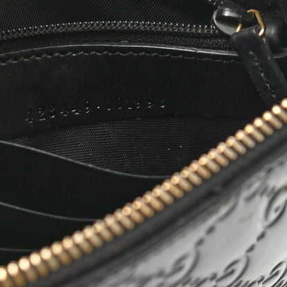 Gucci Guccissima Signature Wrist Wallet Black 8 of 10