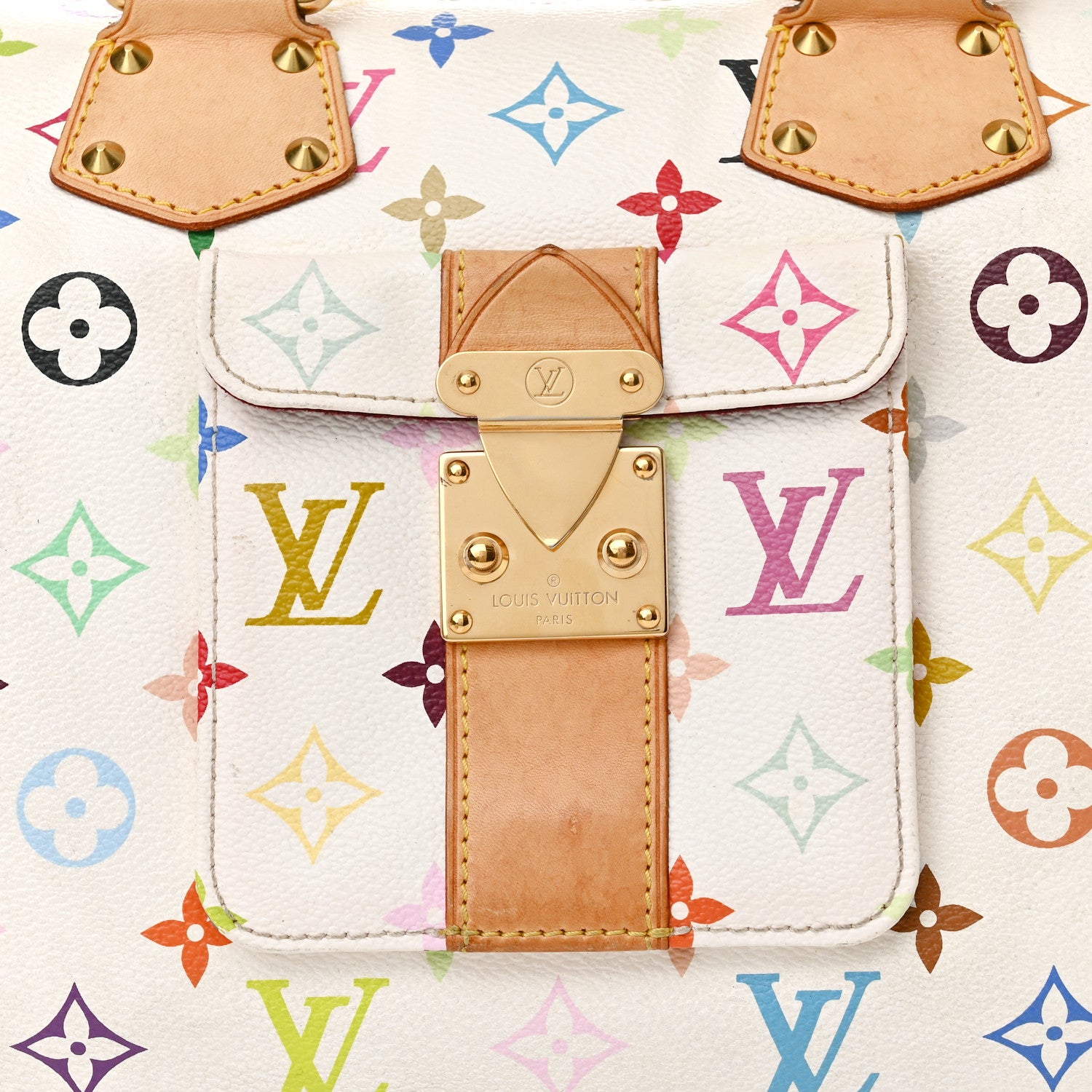 Louis Vuitton Monogram Multicolor Speedy 30 White 8 of 10