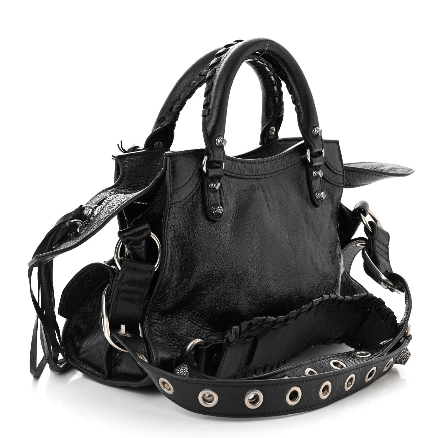 Balenciaga Agneau Arena Neo Cagole Handbag XS Black 3 of 11