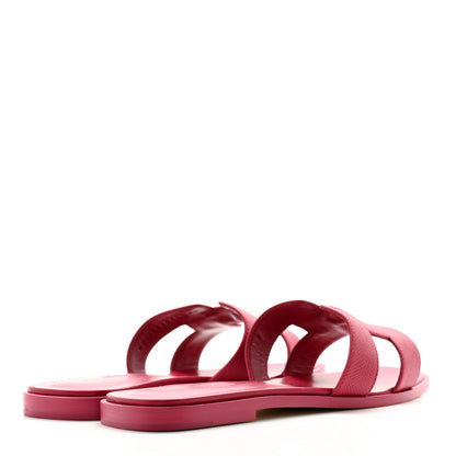 Hermes Epsom Oran Sandals 39 Rose Magenta 4 of 11