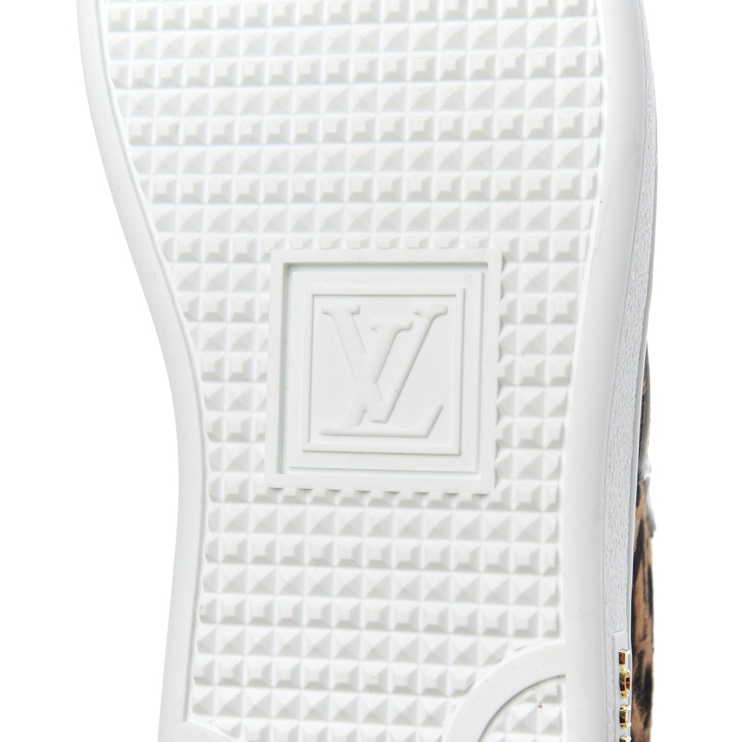 Louis Vuitton Calfskin Pony Hair Leopard Monogram Frontrow Sneakers 36 7 of 10