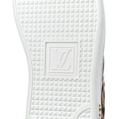 Louis Vuitton Calfskin Pony Hair Leopard Monogram Frontrow Sneakers 36 7 of 10