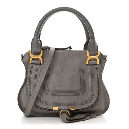 Chloe Calfskin Small Marcie Satchel Cashmere Grey 1 of 12