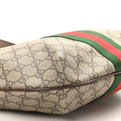 Gucci GG Supreme Monogram Web Small Ophidia Half Moon Hobo Brown 9 of 10