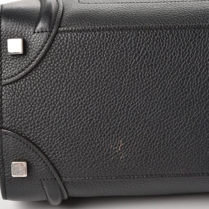 Celine Drummed Calfskin Micro Luggage Black 11 of 11