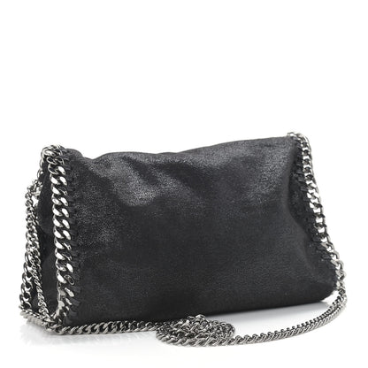 Stella McCartney Shaggy Deer Mini Falabella Fold Over Tote Black 2 of 9