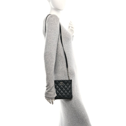 Chanel Lambskin Quilted Uniform Crossbody Bag Black 2 of 11