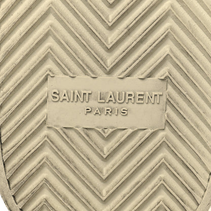 Saint Laurent Calfskin High Top Sneakers 44 White 7 of 10