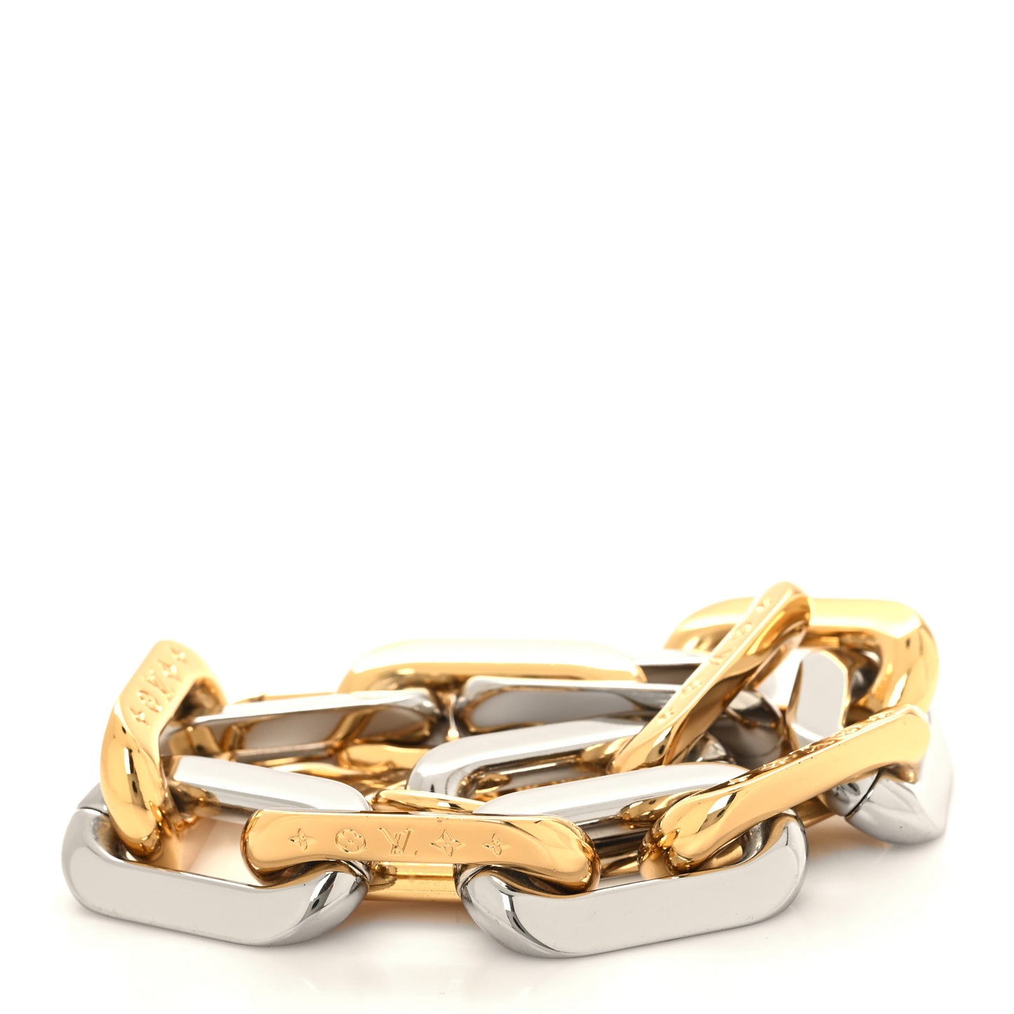 Metal Coussin Chain Strap Silver Gold