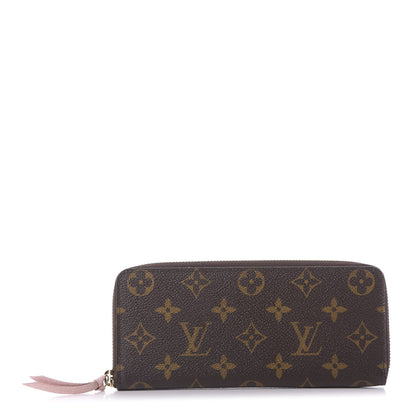 Louis Vuitton Monogram Clemence Wallet Rose Ballerine 1 of 9