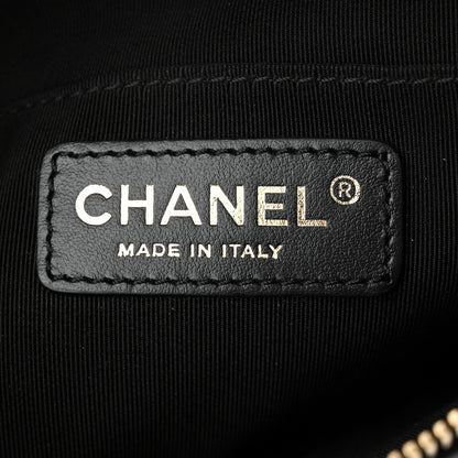 Chanel Lambskin Quilted Waist Bag Fanny Pack Black Black 6 of 10