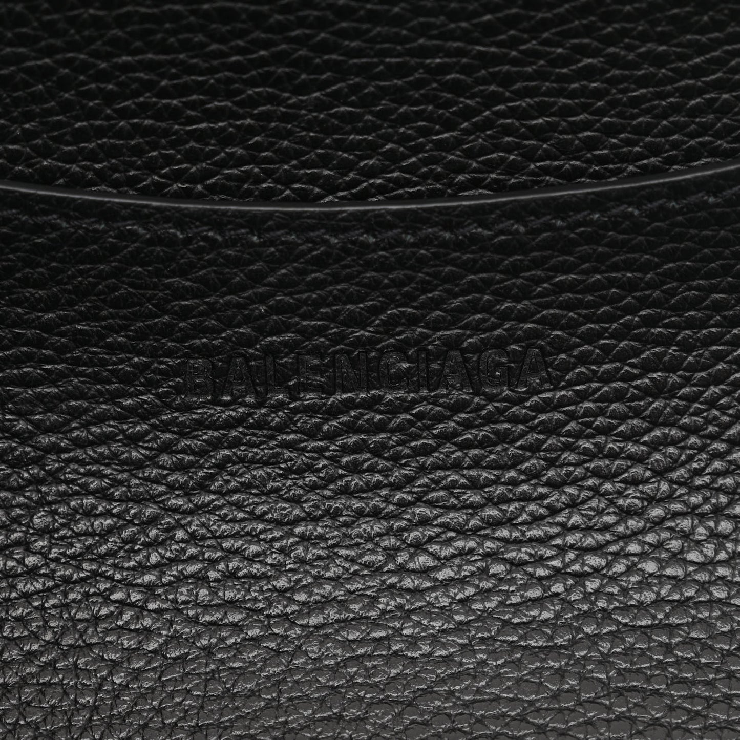 Grained Calfskin Neo Classic Black Hardware Large Top Handle Bag Black