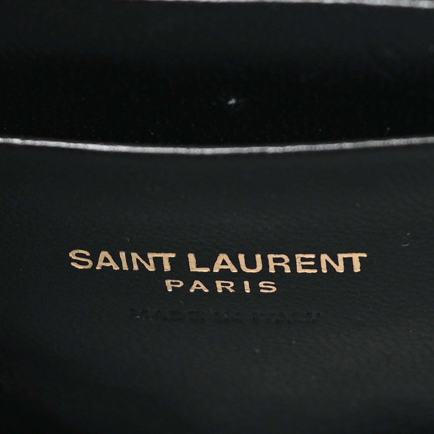 Saint Laurent Patent Calfskin Crocodile Embossed Monogram Mini Lou Camera Bag Black 6 of 9