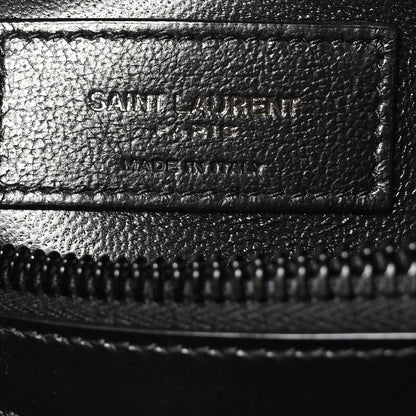 Saint Laurent Calfskin Y Quilted Monogram Monochrome Small Loulou Chain Satchel Black 6 of 10