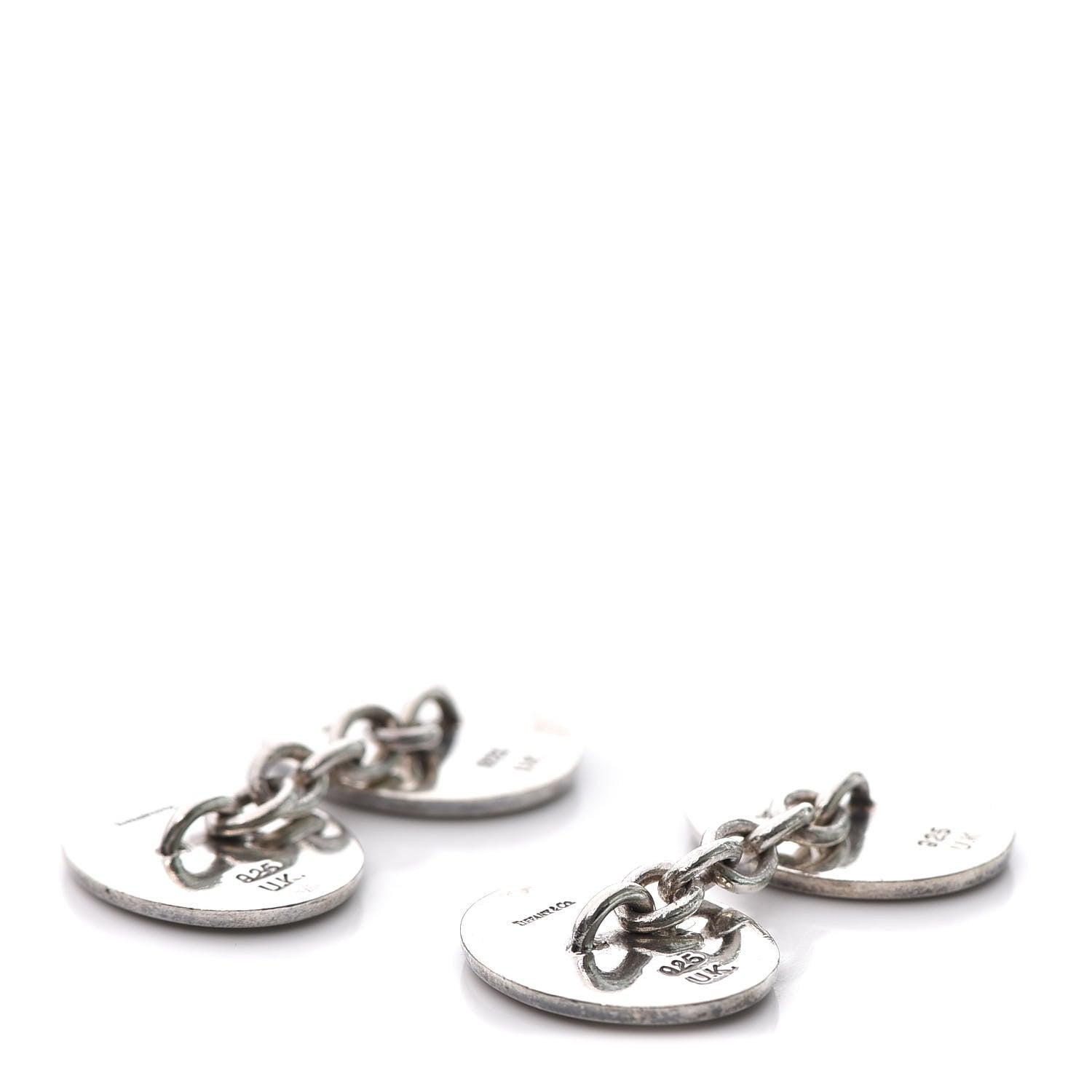 Tiffany Sterling Silver Enamel Grasshopper Cufflinks 3 of 4