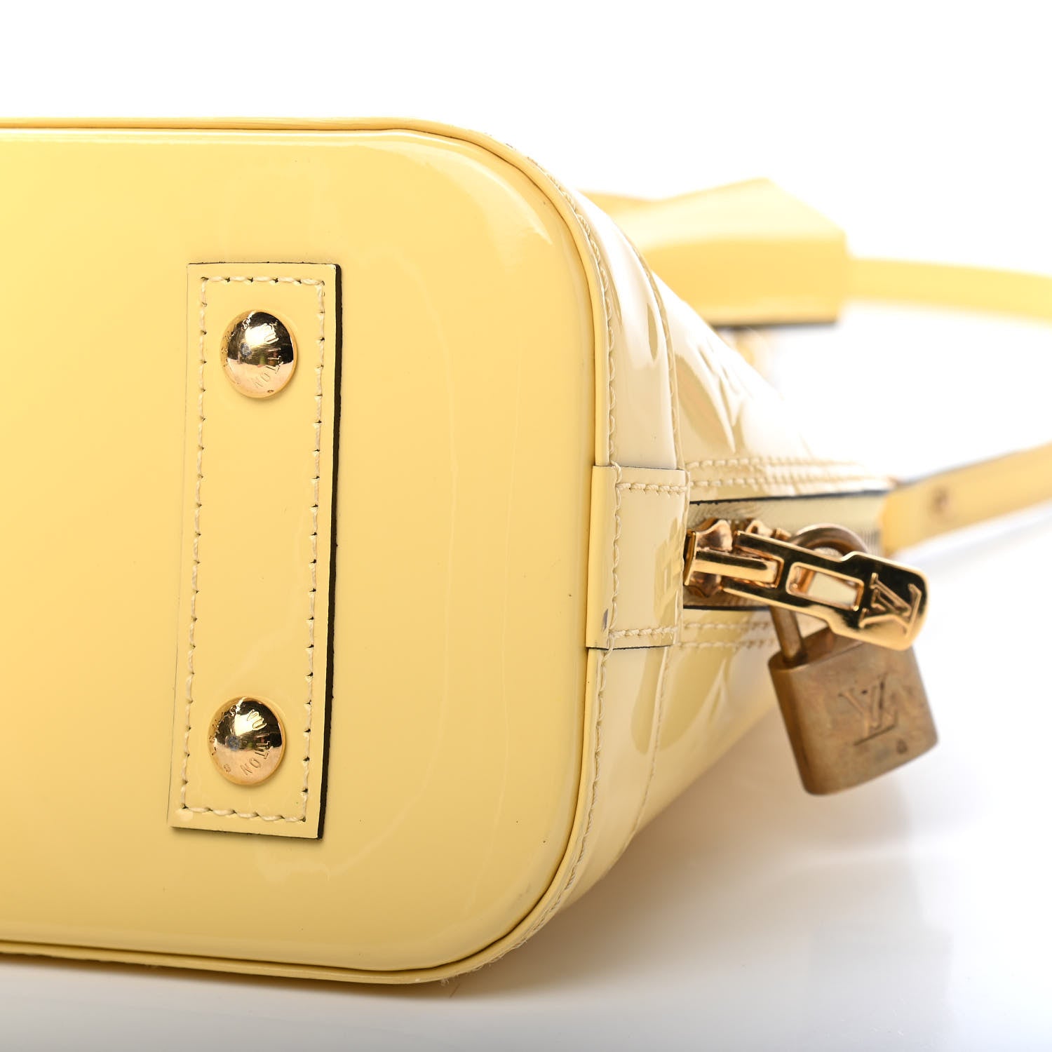 Louis Vuitton Vernis Alma BB Citrine 8 of 10