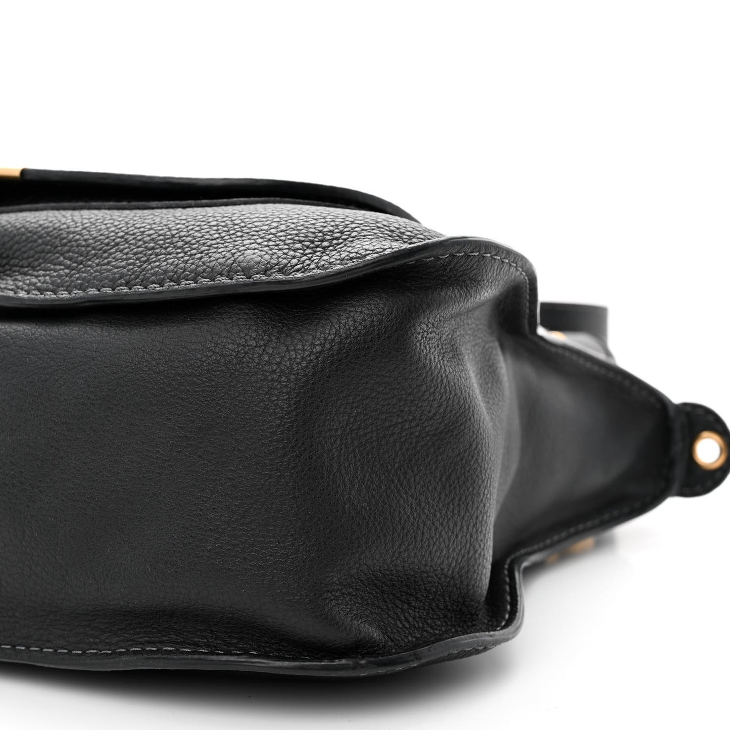 Calfskin Medium Marcie Satchel Black