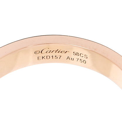 Cartier 18K Pink Gold 3.5mm LOVE Wedding Band Ring 58 8.25 4 of 4