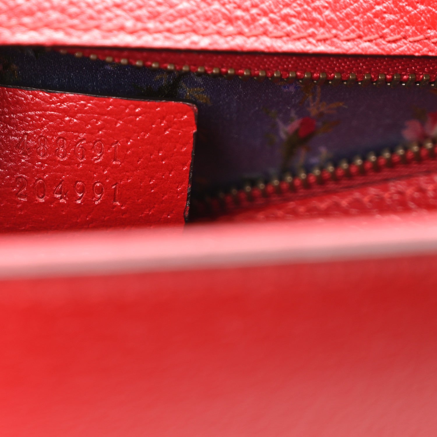 Gucci Calfskin Bamboo Web Medium Falena Moth Top Handle Bag Hibiscus Red 7 of 12