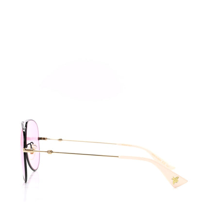 Gucci Metal Aviator Sunglasses GG0515S Pink 3 of 8