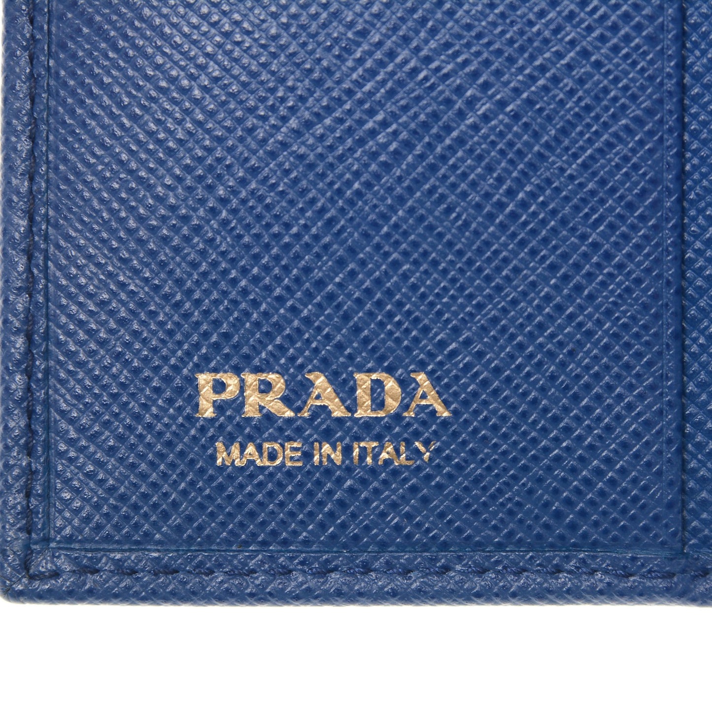 Saffiano Compact Wallet Blue