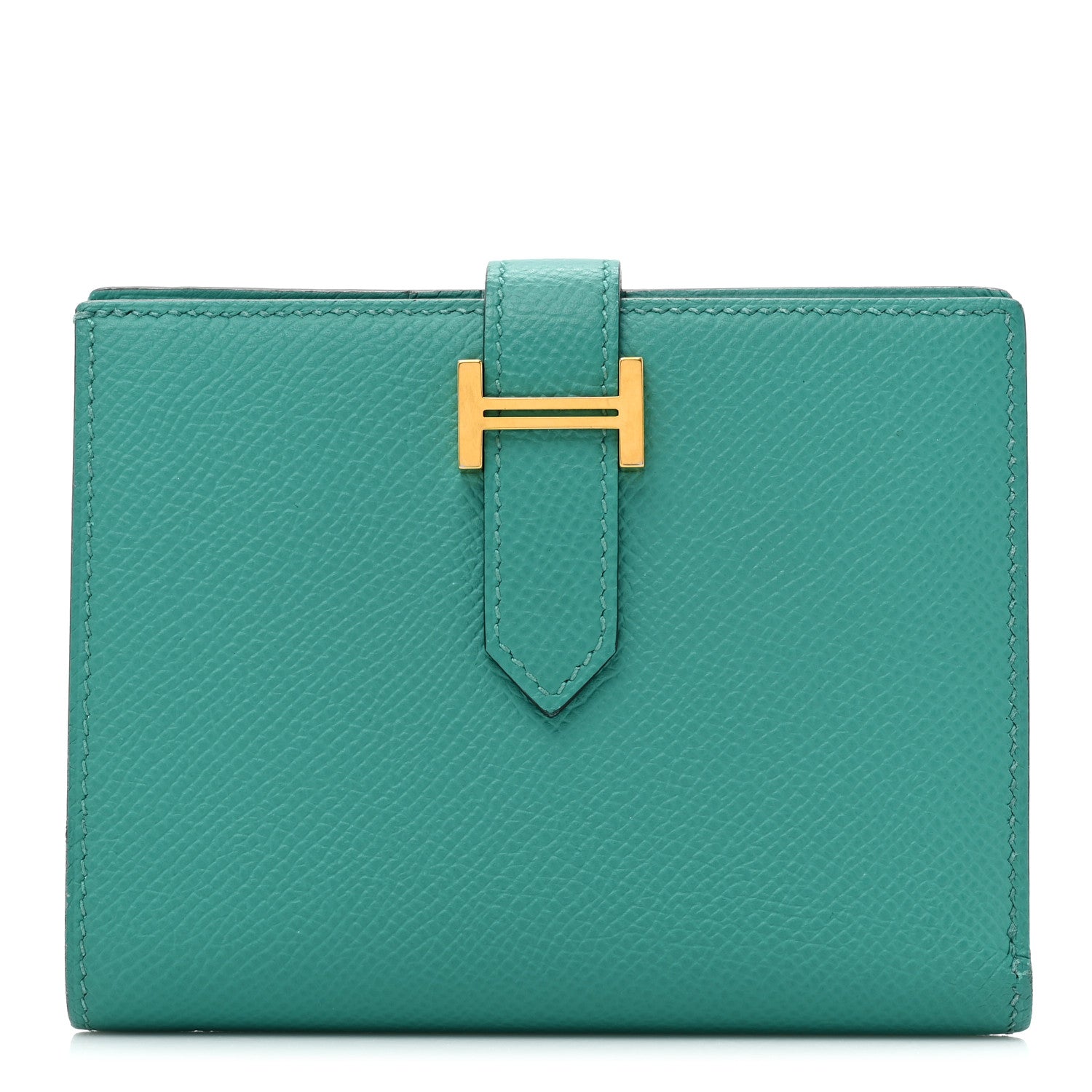 Hermes Epsom Bearn Compact Wallet Vert Verone 1 of 12