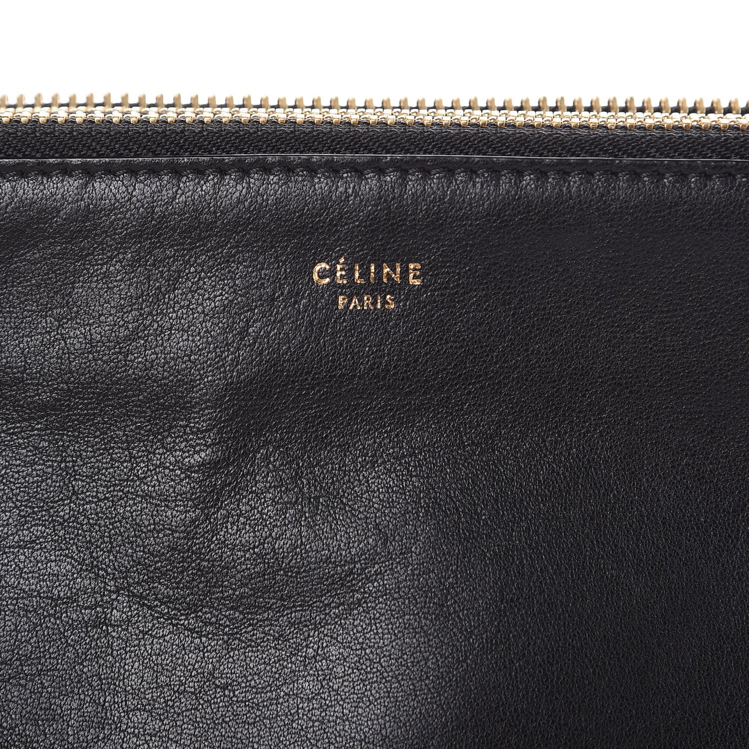Celine Lambskin Large Trio Crossbody Bag Black 8 of 12