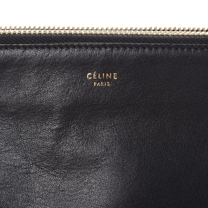 Celine Lambskin Large Trio Crossbody Bag Black 8 of 12
