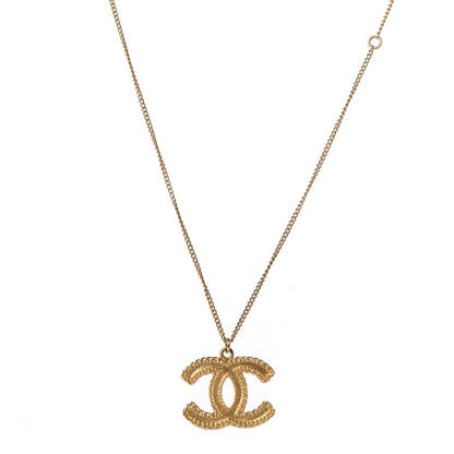 Chanel Metal CC Necklace Matte Gold 1 of 5