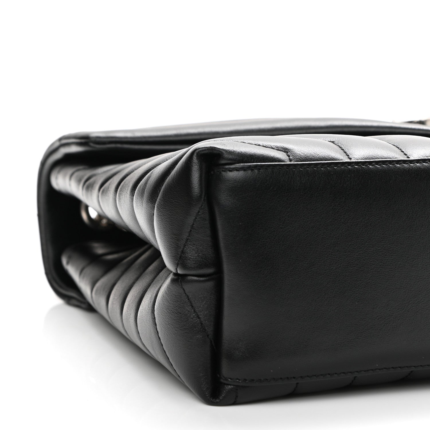 Saint Laurent Calfskin Y Quilted Monogram Medium Loulou Chain Satchel Black 10 of 12