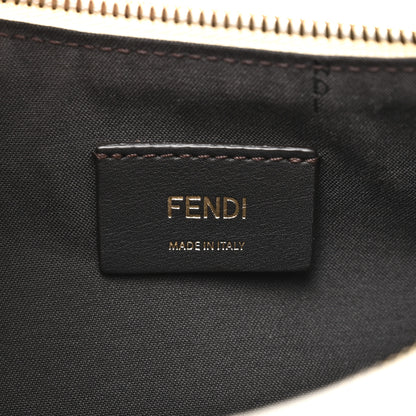 Fendi Vitello Grace Matte Small Fendigraphy Hobo Bag White Ice 6 of 11