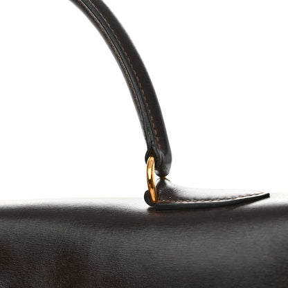 Hermes Box Kelly Retourne 35 Chocolate 12 of 17