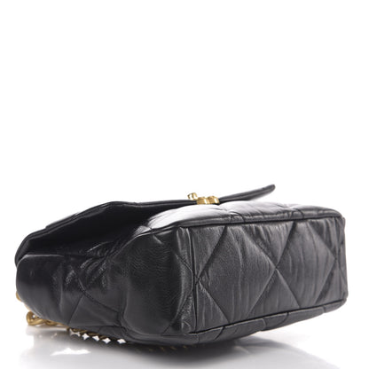 Chanel Goatskin Quilted Large 19 Flap Black 3 of 10