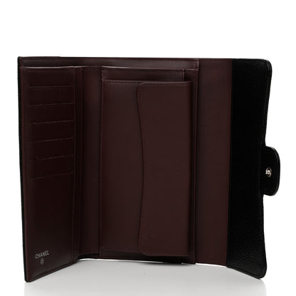 Chanel Caviar Quilted Large Flap Wallet Black 5 of 7