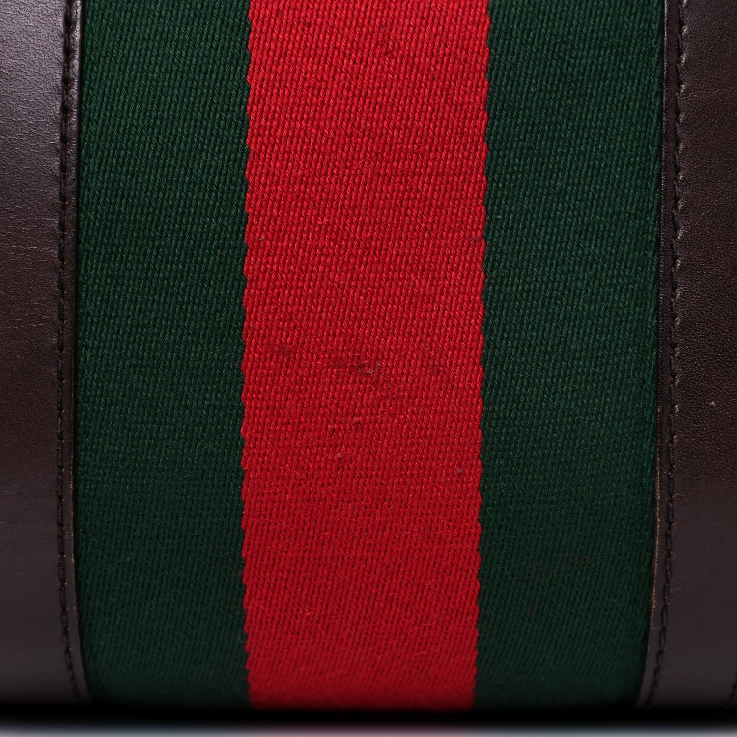 Gucci Monogram Vintage Web Medium Boston Dark Brown 14 of 14