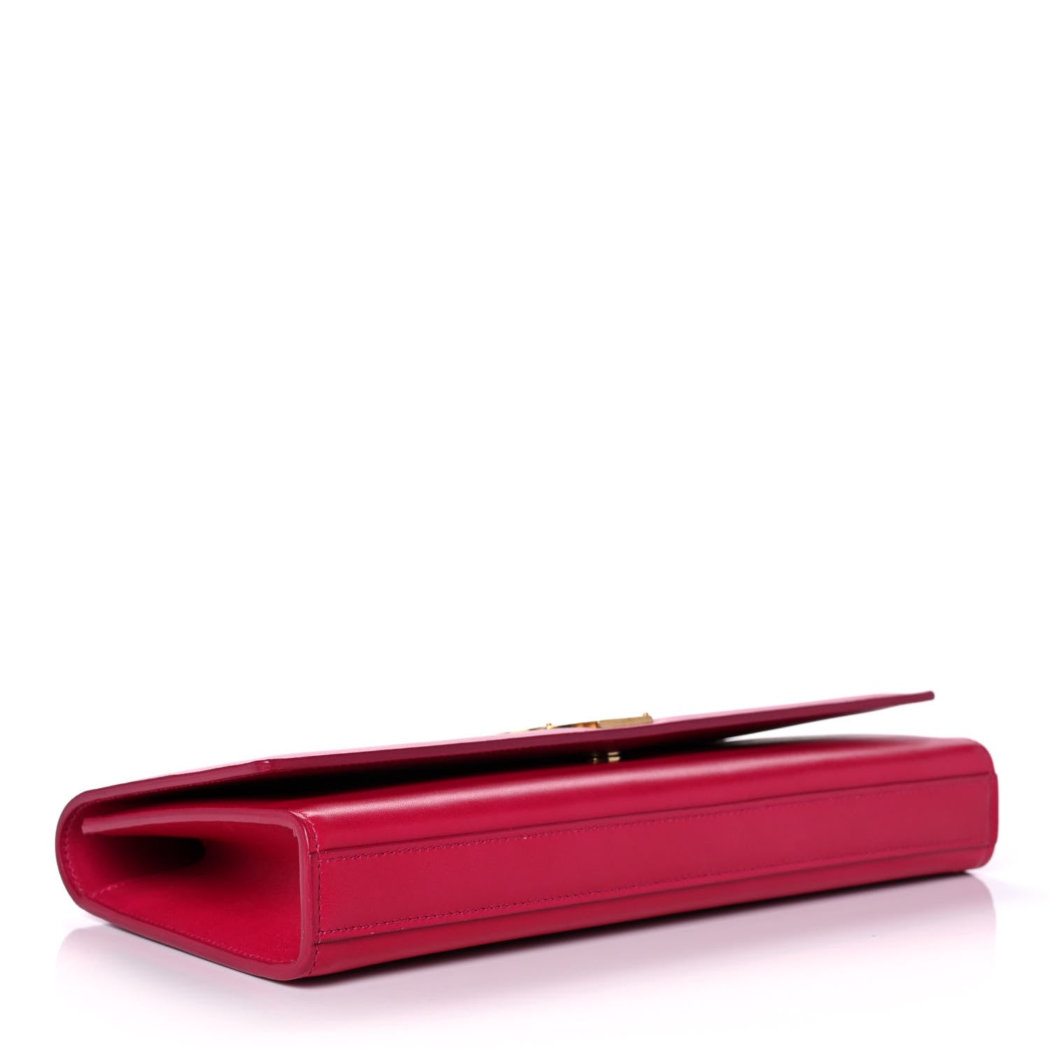 Saint Laurent Calfskin Classic Monogram Cassandre Clutch Fuchsia 4 of 12