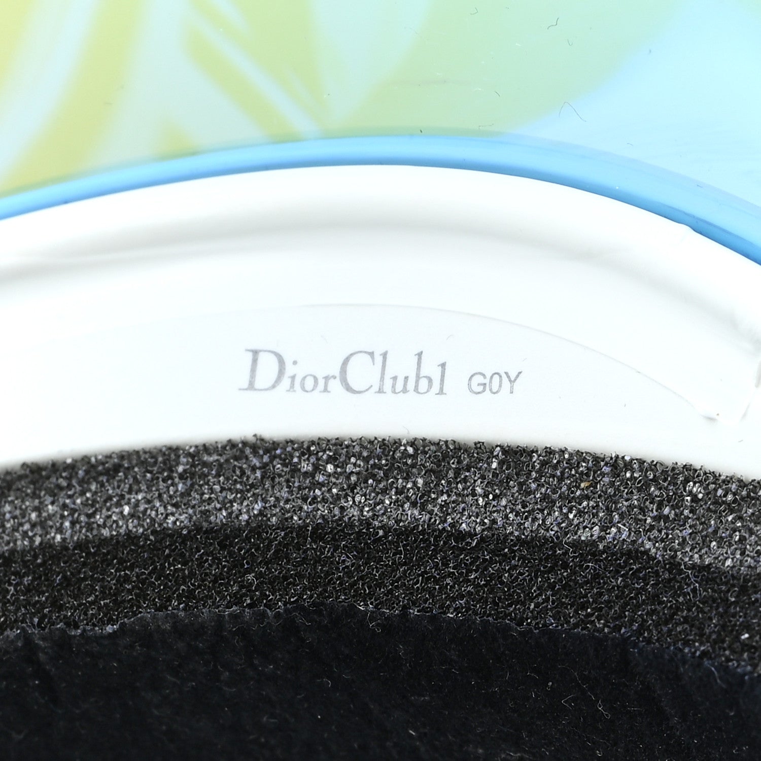 Christian Dior Mirrored DiorClub1 Sun Visor  Blue 7 of 8