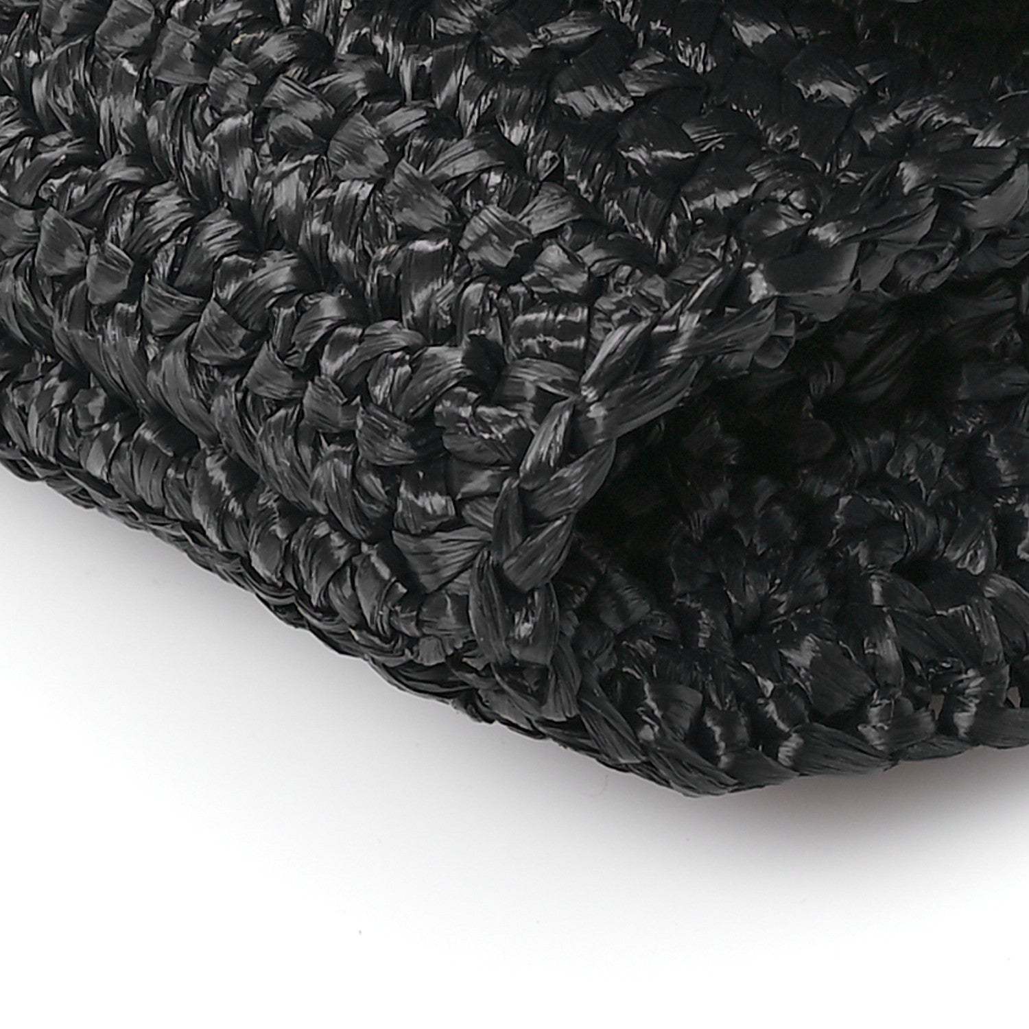 Saint Laurent Raffia Monogram Tassel Kate 99 Black 10 of 11