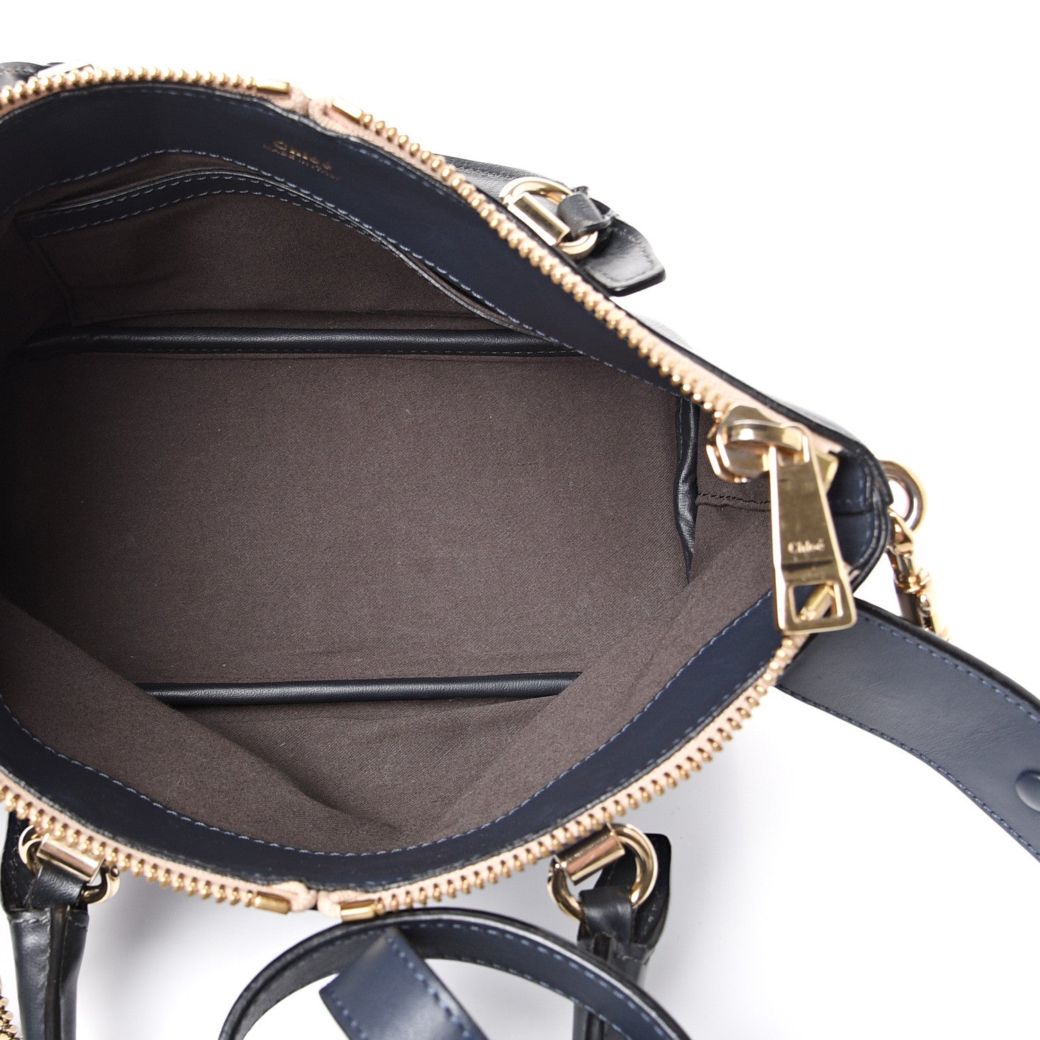 Chloe Smooth Calfskin Mini Baylee Tote Street Blue Navy 4 of 11