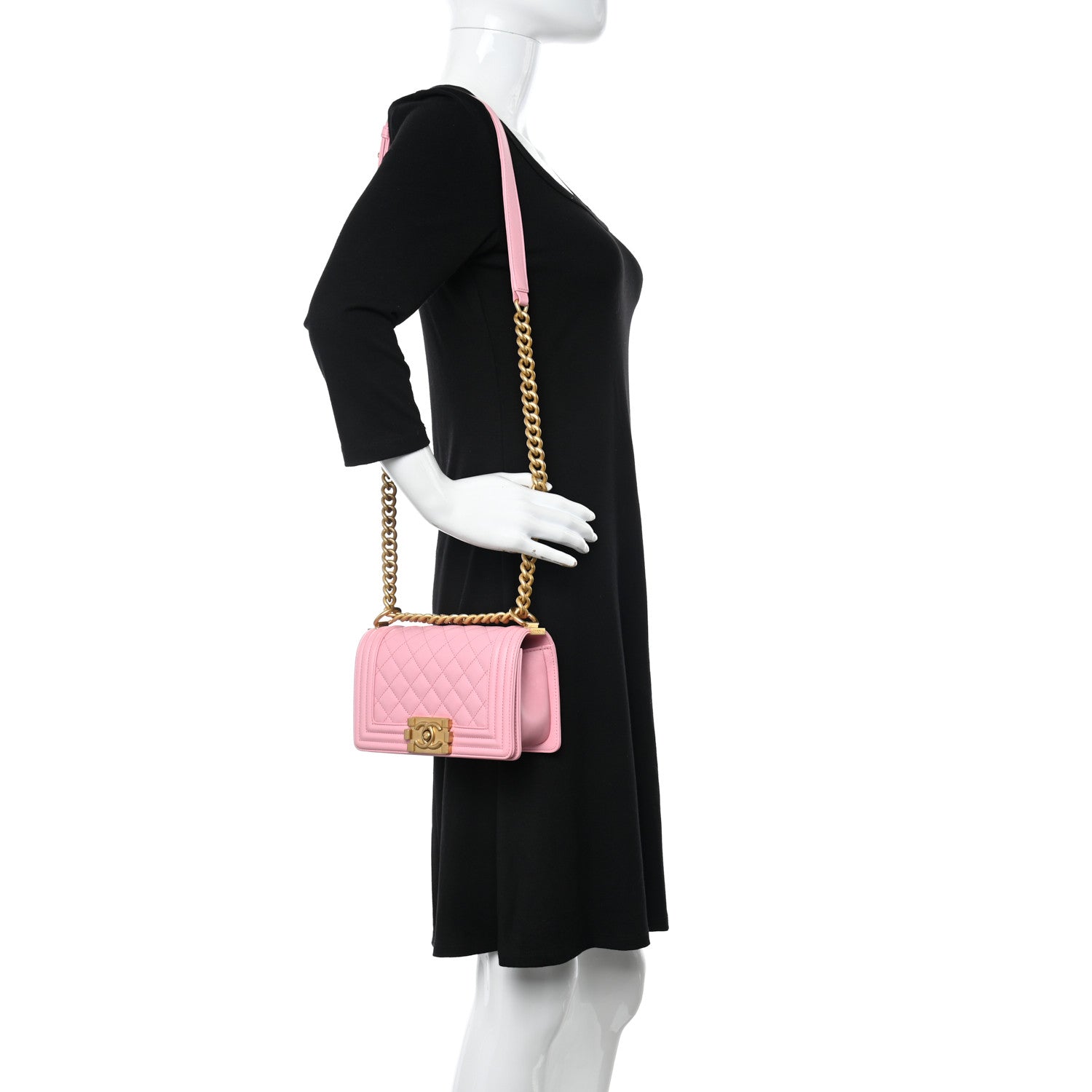 Chanel Lambskin Quilted Small Boy Flap Pink 2 of 12