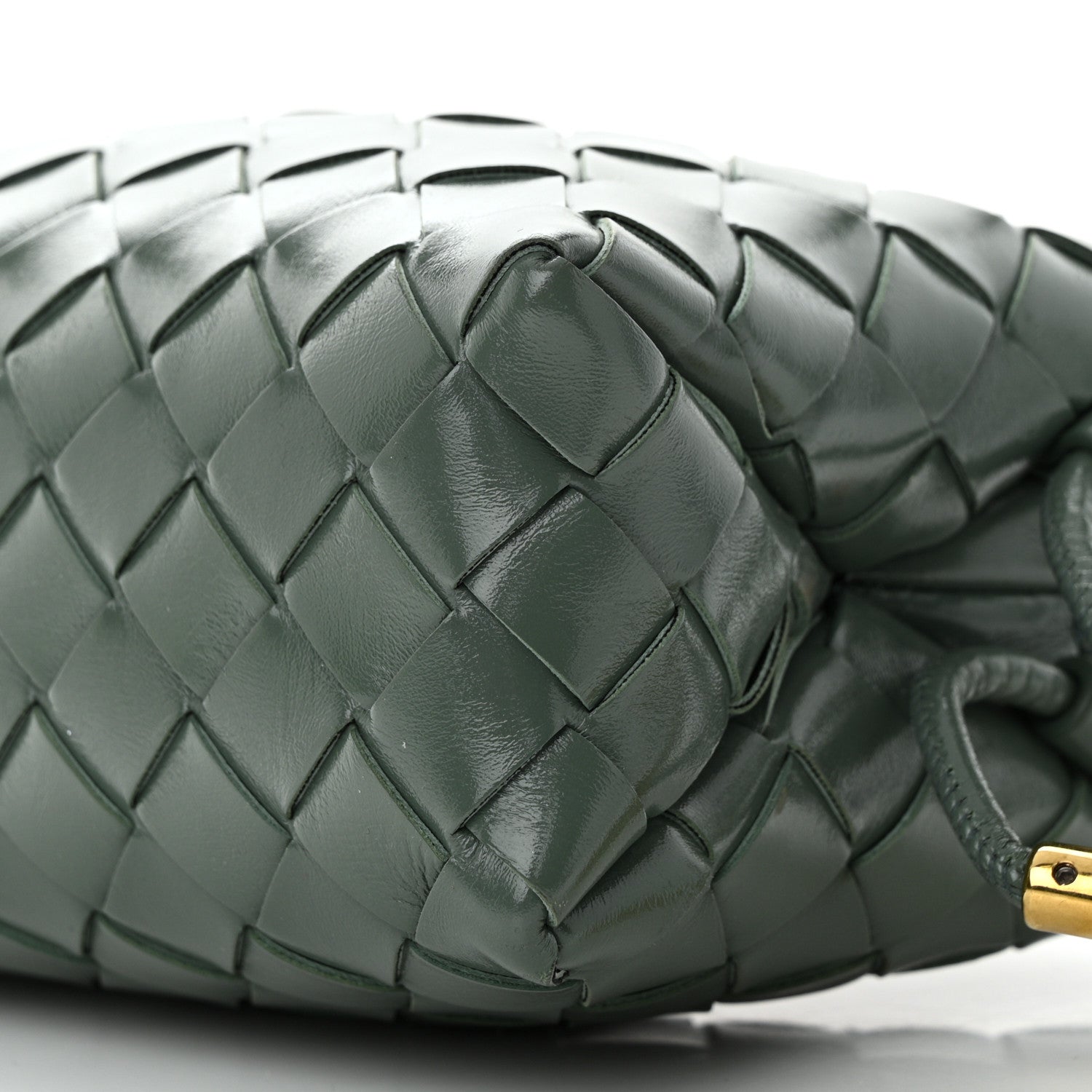 Bottega Veneta Polished Nappa Intrecciato Knot Mini Loop Camera Bag Aloe 9 of 9