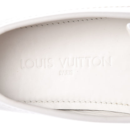 Louis Vuitton Calfskin Mens Monte Carlo Moccasin Loafers 6 White 7 of 10