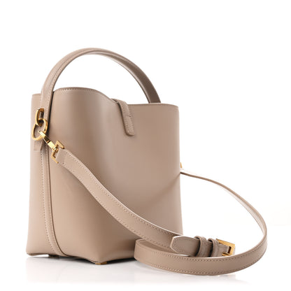 Saint Laurent Shiny Calfskin Le 37 Small Bucket Bag Dark Beige 3 of 11