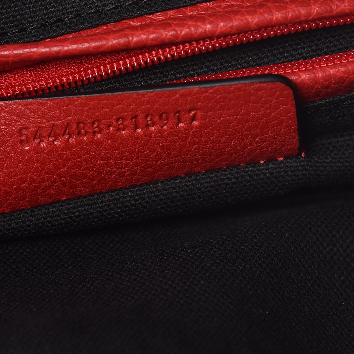 Grainy Calfskin Padlock Skull Clutch Red