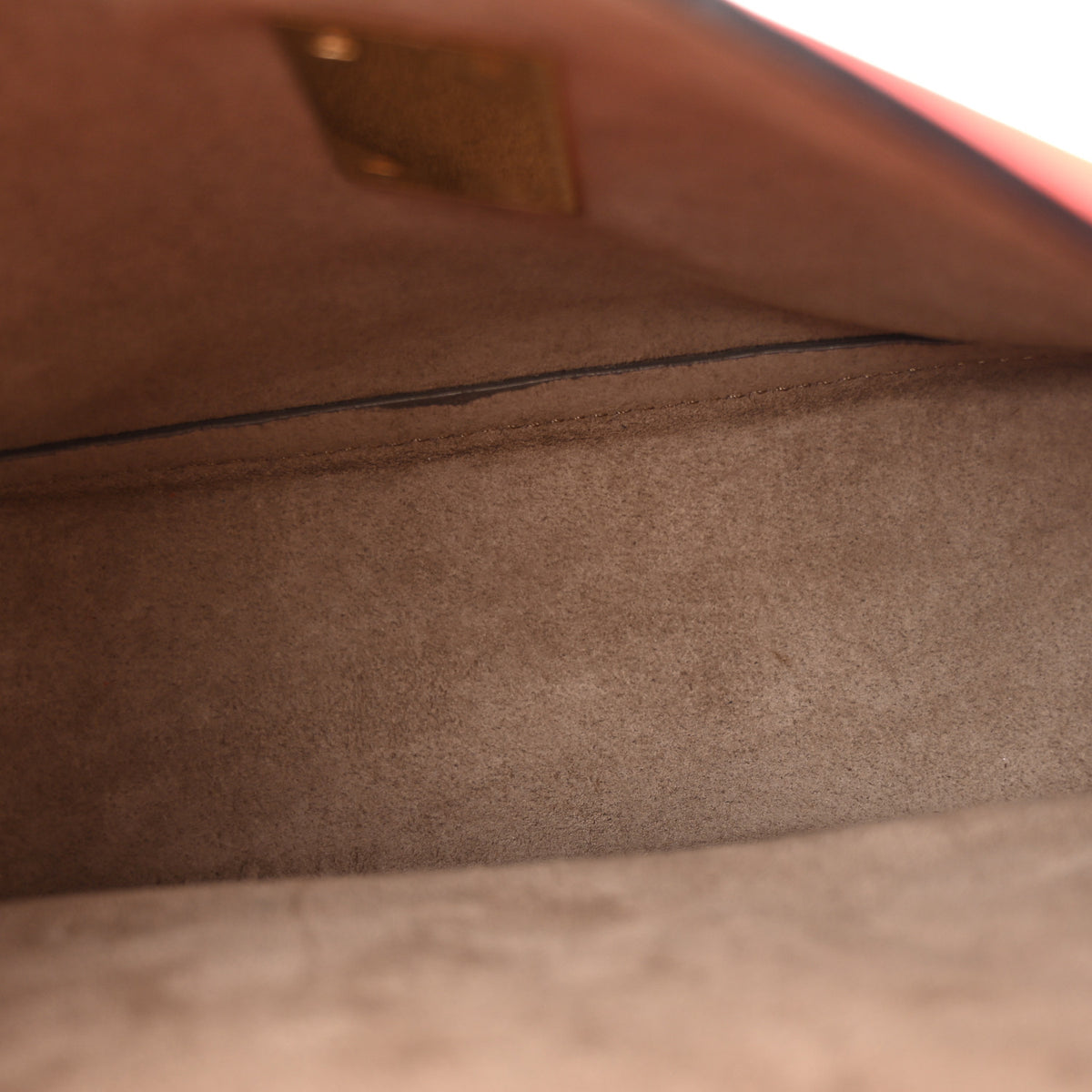 Suede Smooth Calfskin Drew Shoulder Bag Plaid Red Black