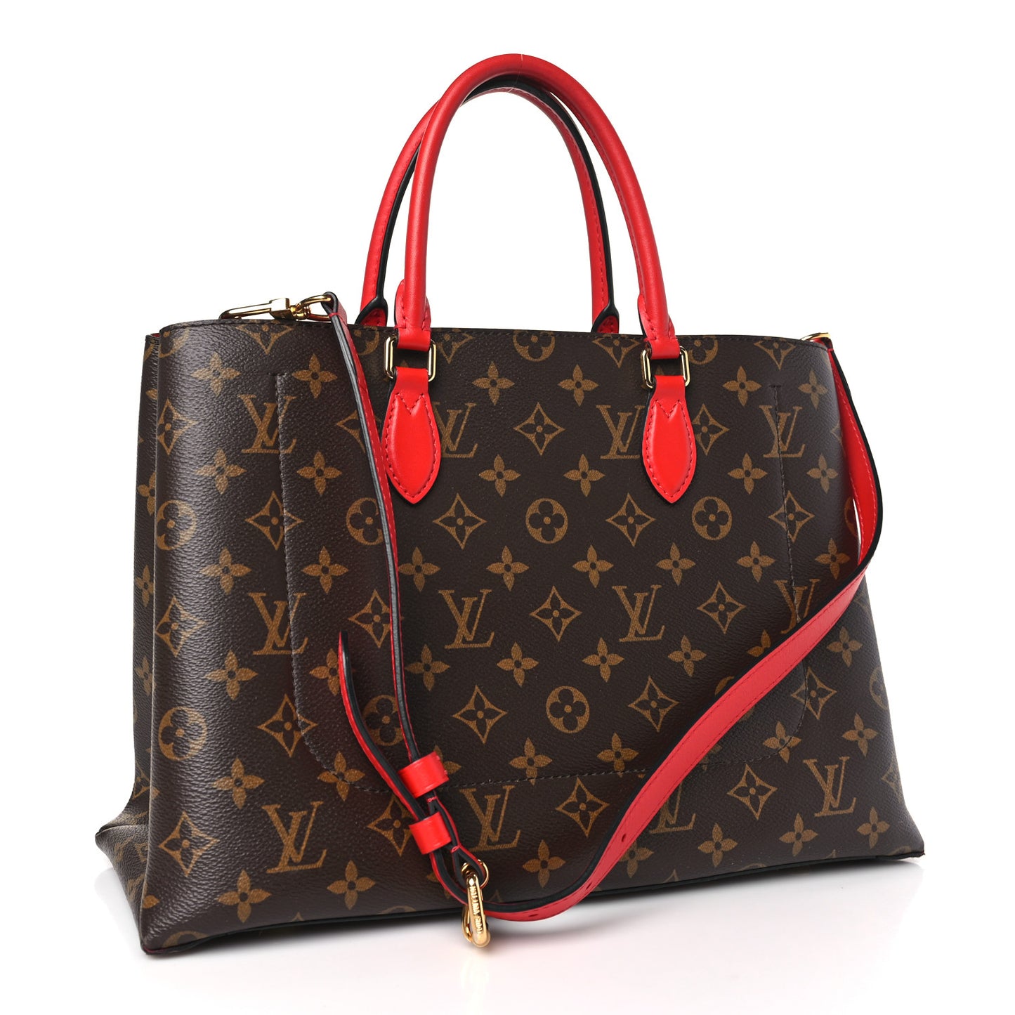 Monogram Flower Tote Coquelicot