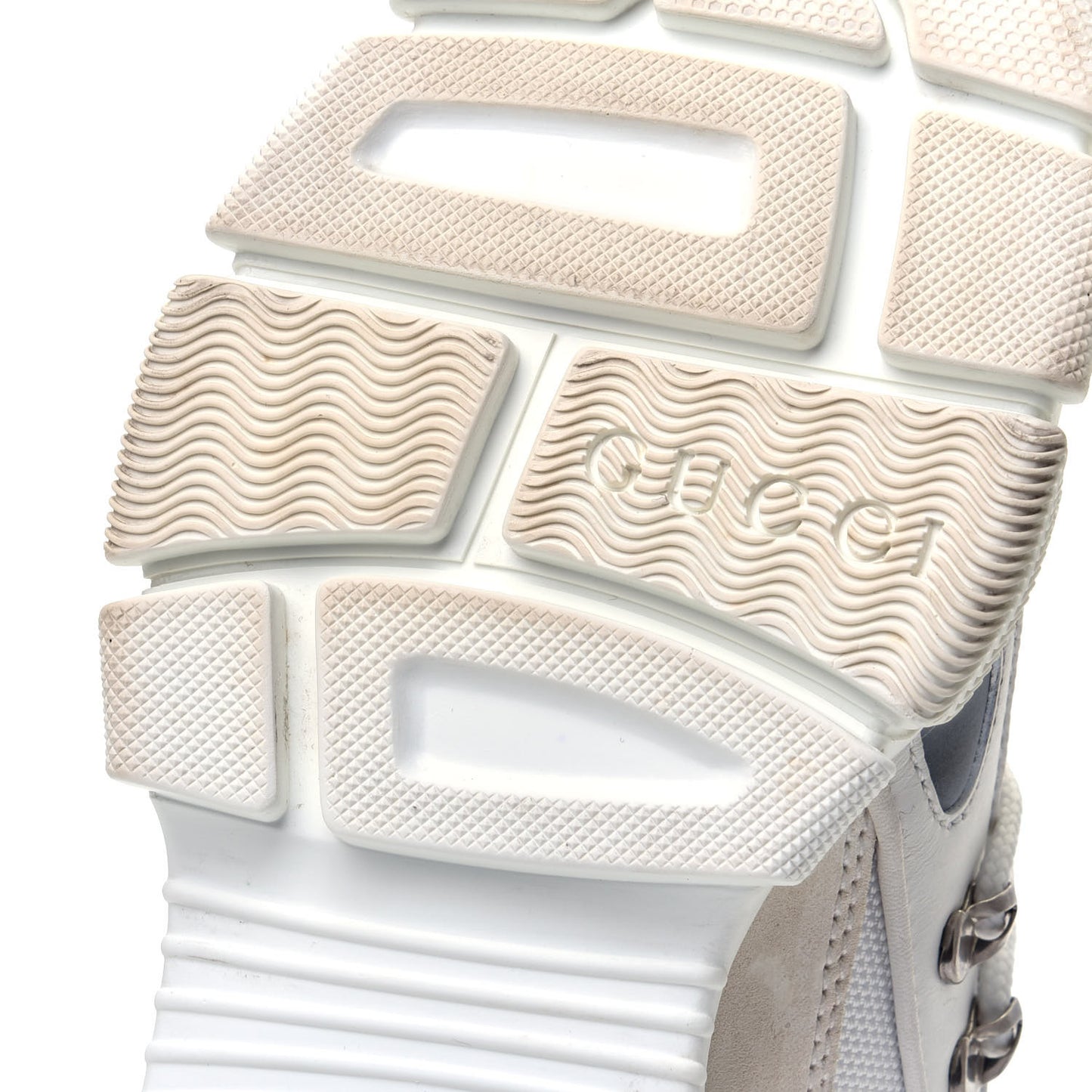 X SEGA Mesh Calfskin Suede Womens Flashtrek Sneakers 36.5 Great White