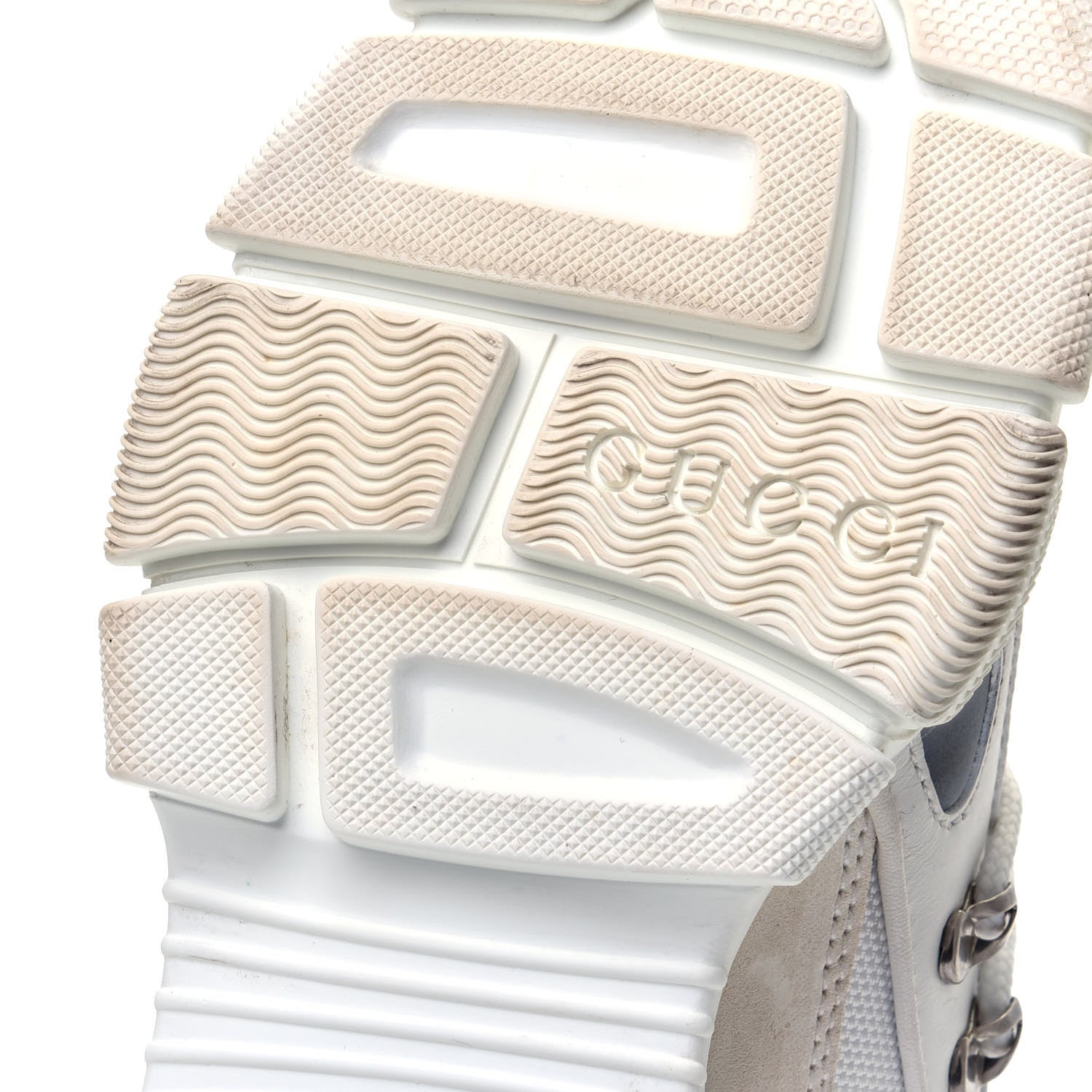 Gucci X SEGA Mesh Calfskin Suede Womens Flashtrek Sneakers 36.5 Great White 8 of 10