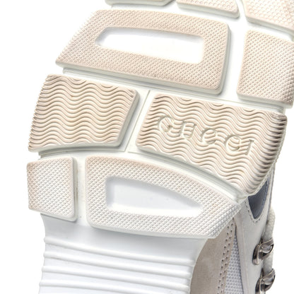 Gucci X SEGA Mesh Calfskin Suede Womens Flashtrek Sneakers 36.5 Great White 8 of 10